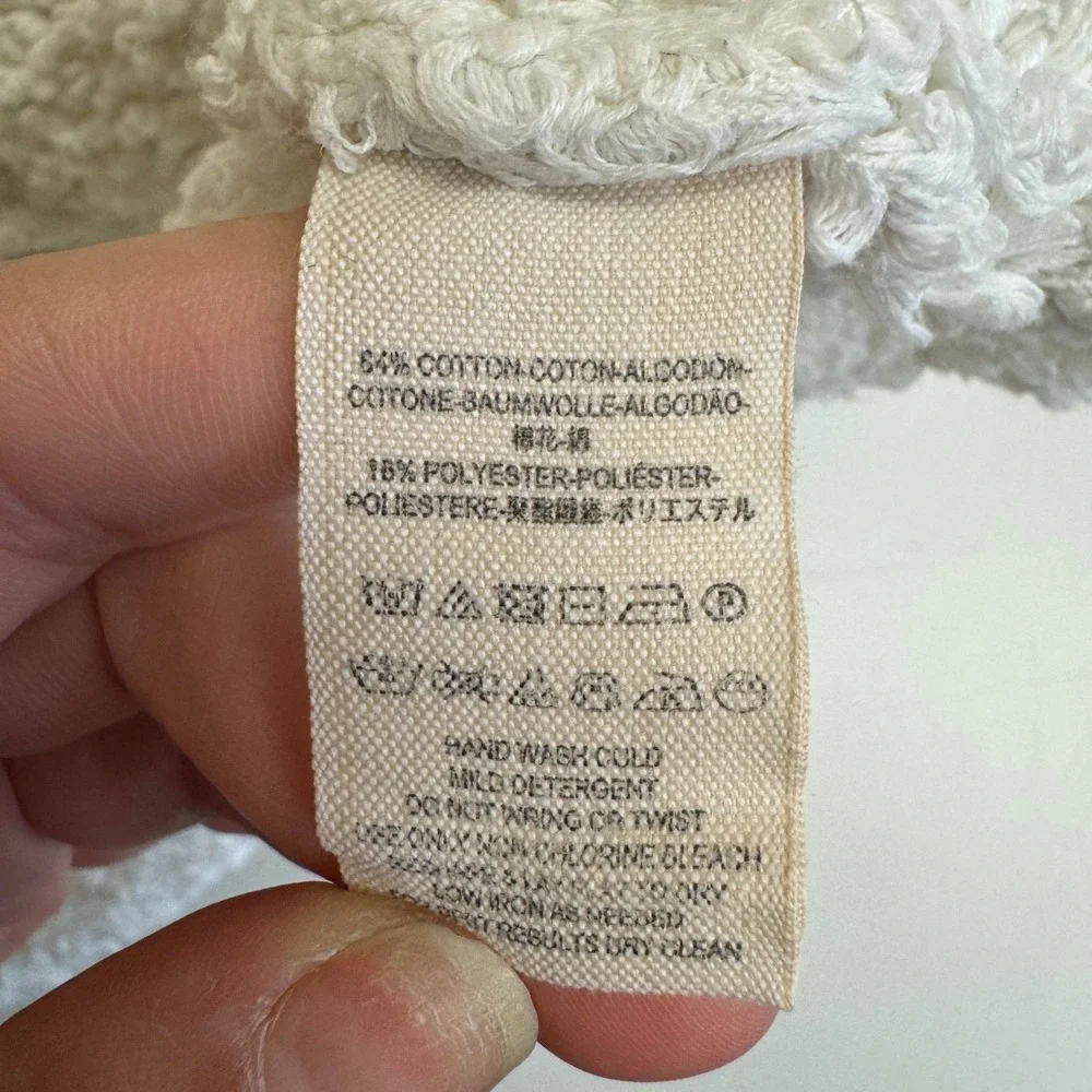 Free‎ People Sweater Women Small White Sand Dune Boho Coastal Beachy Cottagecore